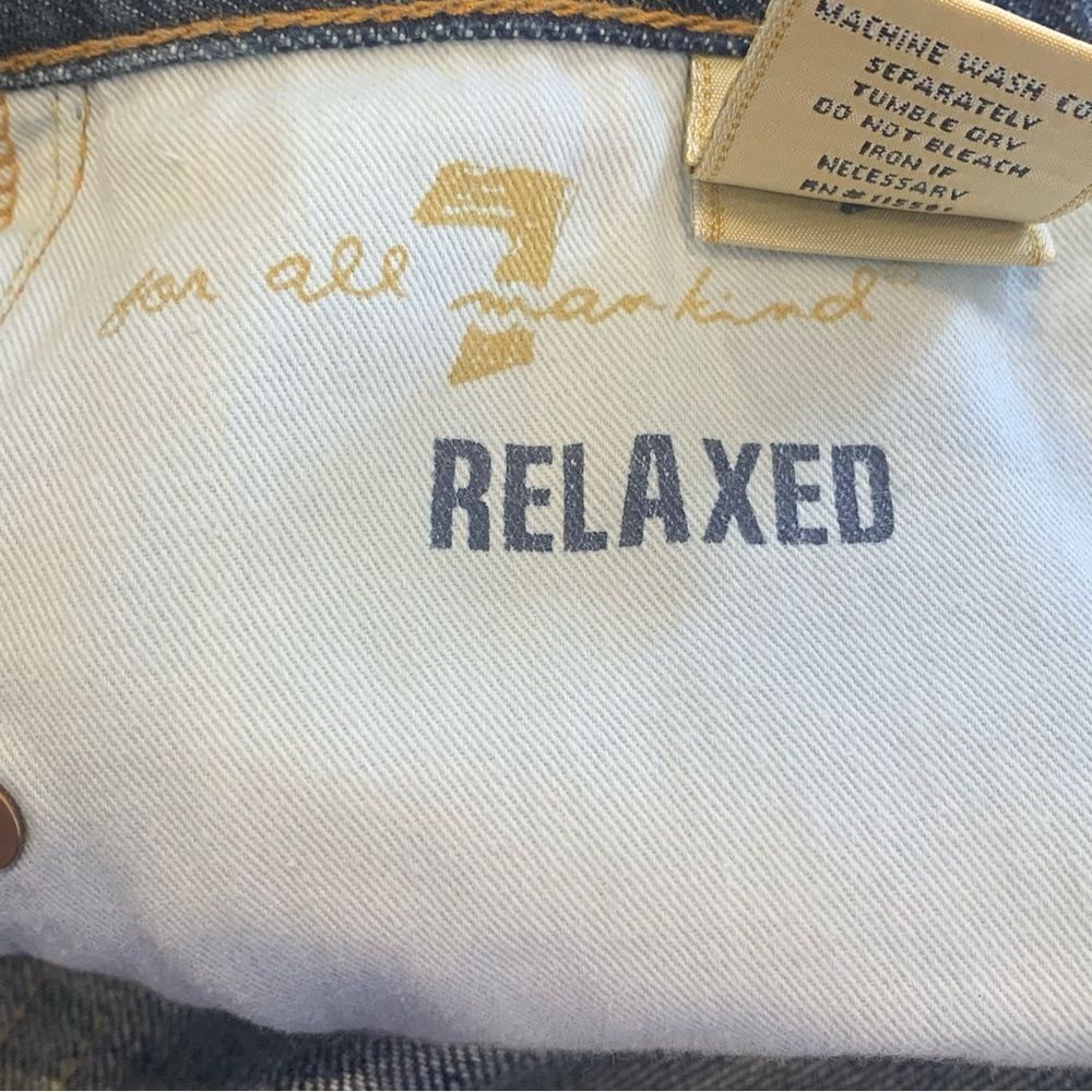 7 for All Mankind Relaxed Jeans Size 36 - Picture 9 of 11